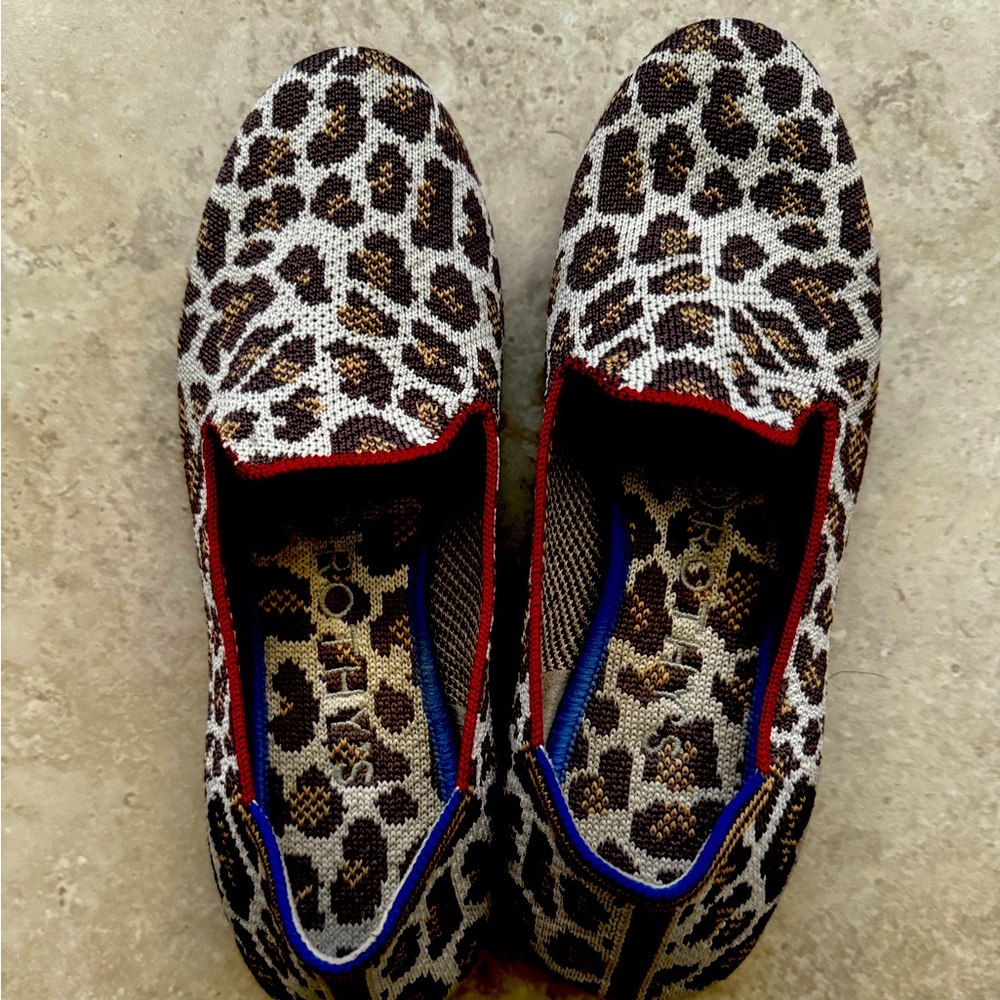 Rothy’s Leopard Print Loafers Size 6